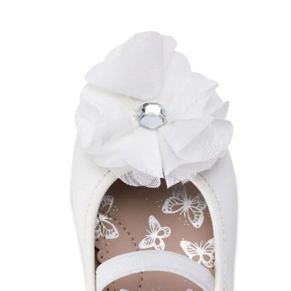 Baby Toddler Girls Flower Ballet Dress Flat Shoes Size 7